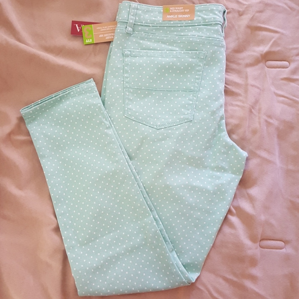 Mint Green Polka Dot Pants